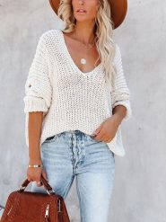 Milan Kiss Sweter w kolorze kremowym rozmiar: L. Brązowe swetry klasyczne damskie Milan Kiss, l, ze splotem, bez kołnierzyka. Za 210.32 zł.