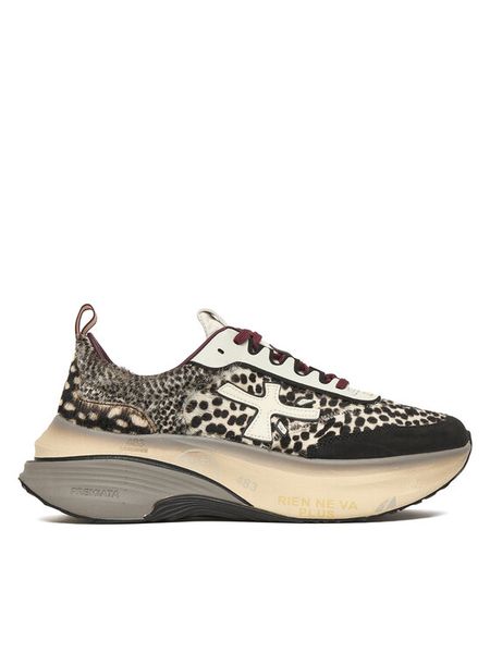 Premiata Sneakersy Hill Var 7858 Czarny. Czarne obuwie sportowe damskie Premiata, ze skóry, bez zapięcia. Za 1,379.00 zł.