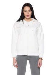 Damska zimowa bluza z kapturem zapinana na zamek „Pearl”. Szare bluzy damskie LEONE 1947 APPAREL, na zimę, l, bez wzorów, z bawełny, z kapturem. Za 383.11 zł.