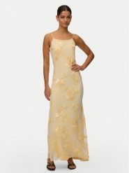 Vero Moda Sukienka wieczorowa Quinn 10348532 Żółty Regular Fit. Żółte sukienki damskie Vero Moda, bez wzorów, z syntetyku, wizytowe, bez ramiączek. Za 319.99 zł.