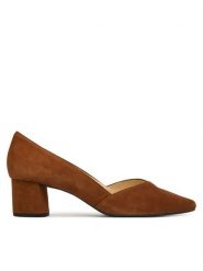 HÖGL Czółenka 0-184502-91000 Brązowy. Brązowe czółenka damskie Högl, bez wzorów, ze skóry, bez obcasa. Za 699.99 zł.