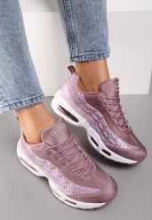 Różowe Sneakersy Avagune. Czerwone obuwie sportowe casual damskie Renee. Za 109.99 zł.