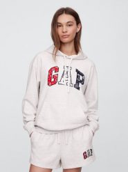 GAP Bluza w kolorze szarym rozmiar: XXL. Szare bluzy damskie GAP, xxl, bez wzorów, z kapturem. Za 105.38 zł.