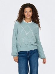 ONLY Sweter w kolorze błękitnym rozmiar: S. Niebieskie swetry klasyczne damskie Only, s, bez kołnierzyka. Za 83.42 zł.