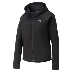 Bluza Sportowa Damska Puma Evostripe Fz. Czarne bluzy damskie Puma, na zimę, m, bez wzorów, bez kaptura. Za 222.99 zł.