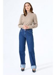 Garcia Bluzka w kolorze szarobrązowym rozmiar: S. Szare bluzki damskie Garcia, s, bez wzorów, z koronki, bez kołnierzyka, bez ramiączek. Za 78.10 zł.