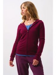 AUTHENTIC CASHMERE Kaszmirowy kardigan "Colombis" w kolorze bordowym rozmiar: M. Czerwone kardigany damskie AUTHENTIC CASHMERE, m, bez wzorów, z kaszmiru. Za 410.94 zł.