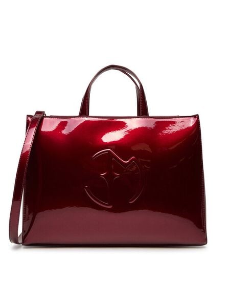 Eva Minge Torebka R-01 Bordowy. Czerwone torebki klasyczne damskie Eva Minge, z materiału, bez dodatków. Za 379.99 zł.