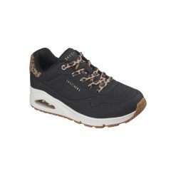 Sneakersy damskie Skechers Uno Jungle Nite. Czarne obuwie sportowe damskie Skechers, z poliesteru, bez zapięcia. Za 342.50 zł.