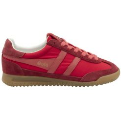 Sneakersy damscy Gola Firefly Trainer. Czerwone obuwie sportowe damskie Gola, bez zapięcia. Za 425.50 zł.