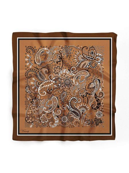 Lucky Bees Chusta w kolorze jasnobrązowym - 55 x 55 cm rozmiar: onesize. Brązowe chusty damskie Lucky Bees, bez wzorów, z materiału. Za 43.99 zł.