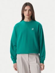 Tommy Hilfiger Bluza Logo Embroidery WW0WW48724 Zielony Regular Fit. Zielone bluzy damskie Tommy Hilfiger, l, bez wzorów, z bawełny, bez kaptura. Za 399.99 zł.