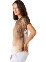 WITT WEIDEN Bluzka w kolorze beżowym rozmiar: 48. Brązowe bluzki damskie WITT WEIDEN, bez wzorów, bez kołnierzyka, bez ramiączek. Za 126.99 zł.