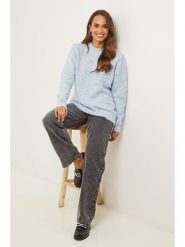 Soft Cashmere Sweter w kolorze błękitnym rozmiar: 36/38. Niebieskie swetry klasyczne damskie Soft Cashmere, z kaszmiru, bez kołnierzyka. Za 126.15 zł.