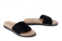 Inblu SF-06 014 Czarny, klapki damskie. Czarne klapki damskie Inblu, bez wzorów, bez obcasa, bez zapięcia. Za 77.99 zł.
