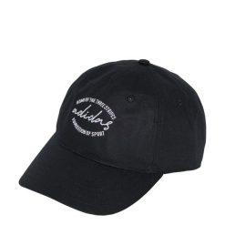 Czapka Dad. Białe czapki damskie Adidas, bez wzorów, z bawełny. Za 79.00 zł.