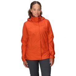 Kurtka trekkingowa damska Precip Eco Women. Brązowe kurtki damskie Marmot, m, bez wzorów, bez kaptura. Za 629.99 zł.