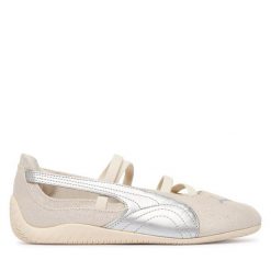 Baleriny Puma. Białe baleriny dziewczęce Puma, bez wzorów, bez obcasa, bez zapięcia. Za 329.99 zł.