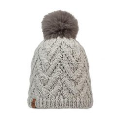 Czapka BUFF KNITTED & FLEECE BAND BEANIE CARYN CRU. Białe czapki damskie Buff, na zimę, bez wzorów. Za 159.99 zł.