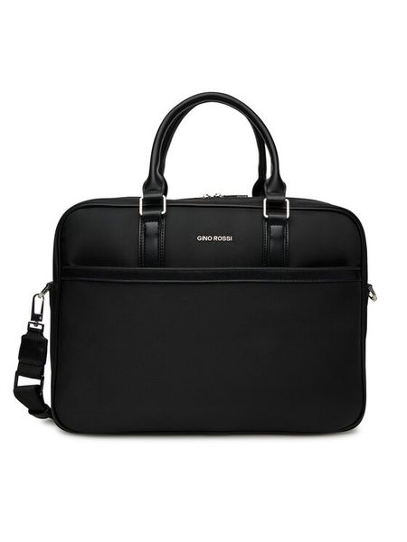 Gino Rossi Torba na laptopa 06A10936-3 Czarny. Czarne torby na laptopa Gino Rossi, bez wzorów, z materiału. Za 279.99 zł.