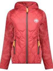 Geographical Norway Kurtka polarowa "Torsade" w kolorze koralowym rozmiar: S. Czerwone kurtki damskie Geographical Norway, s, bez wzorów, z polaru, bez kaptura. Za 148.96 zł.