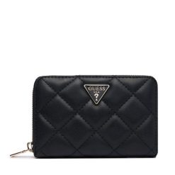 Portfel Guess. Czarne portfele damskie Guess, z aplikacjami. Za 264.99 zł.