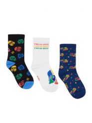 Star Wars Skarpety długie CEO-ACCCS-SS26-103SW(3-PACK) Kolorowy. Skarpetki chłopięce Star Wars, bez wzorów, z bawełny. Za 29.99 zł.