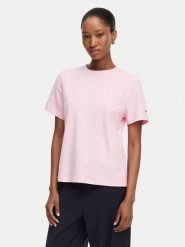 Tommy Hilfiger T-Shirt Th Script WW0WW49941 Różowy jasny Regular Fit. Czerwone t-shirty damskie Tommy Hilfiger, xl, bez wzorów, z bawełny, bez kołnierzyka. Za 169.99 zł.