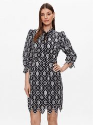 Bruuns Bazaar Sukienka codzienna Lantana Abama BBW3350 Czarny Regular Fit. Czarne sukienki damskie Bruuns Bazaar, bez wzorów, z bawełny, bez ramiączek. Za 979.99 zł.