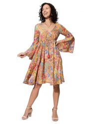 Ipanima Sukienka ze wzorem rozmiar: 34/36. Sukienki damskie Ipanima, bez wzorów, bez ramiączek. Za 78.99 zł.