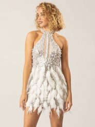 APART Sukienka w kolorze białym rozmiar: 42. Białe sukienki damskie Apart, bez wzorów, bez ramiączek. Za 690.95 zł.