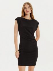 Rinascimento Sukienka koktajlowa CFC0121364003 Czarny Regular Fit. Czarne sukienki damskie Rinascimento, bez wzorów, z syntetyku, wizytowe, bez ramiączek. Za 249.99 zł.