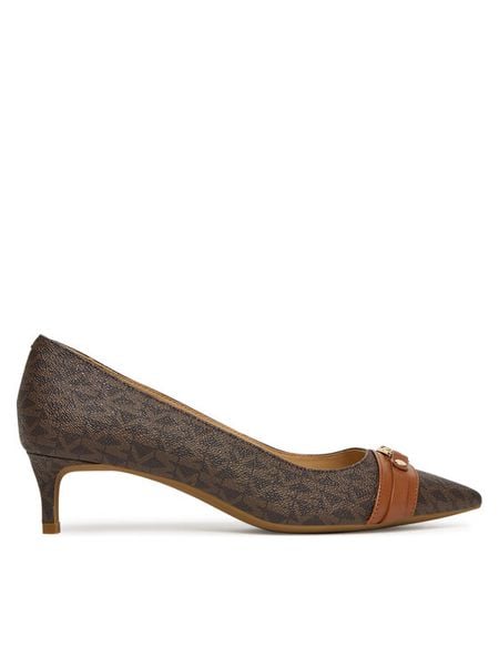MICHAEL Michael Kors Czółenka Mandy Flex 40T5MAMP1B Brązowy. Brązowe czółenka damskie MICHAEL Michael Kors, bez wzorów, ze skóry, bez obcasa. Za 409.99 zł.