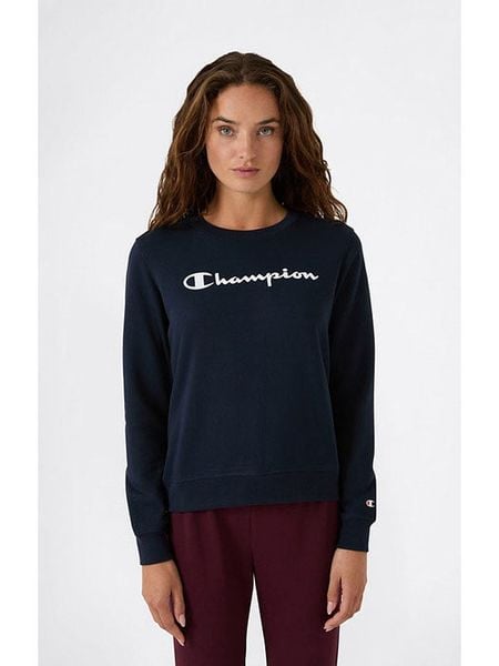 Champion Bluza w kolorze granatowym rozmiar: M. Niebieskie bluzy damskie Champion, m, bez wzorów, z bawełny, bez kaptura. Za 139.95 zł.