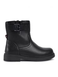Geox Kozaki J Eclair G. B J049QB 000BC C9999 M Czarny. Czarne kozaki dziewczęce Geox, bez wzorów, ze skóry, bez obcasa, bez zapięcia. Za 289.99 zł.