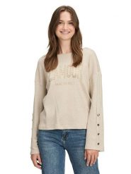 CARTOON Bluza w kolorze beżowym rozmiar: 36. Brązowe bluzy damskie Cartoon, bez wzorów, bez kaptura. Za 124.95 zł.