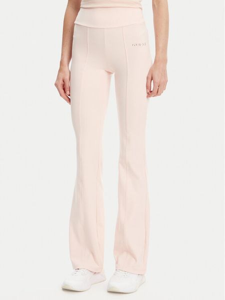 Guess Spodnie dresowe V5RB15 KCD02 Różowy Regular Fit. Czerwone spodnie dresowe damskie Guess, xs, z aplikacjami, z dresówki. Za 219.99 zł.