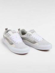 Vans Skórzane sneakersy "Knu Skool" w kolorze kremowo-jasnoszarym rozmiar: 41. Brązowe obuwie sportowe damskie Vans, bez zapięcia. Za 189.29 zł.