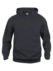 Clique Basic Hoody Junior - bluza z kapturem czarna, miękki materiał przeciw. Czarne bluzy damskie CLIQUE, bez wzorów, z bawełny, z kapturem. Za 145.21 zł.