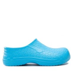 Klapki Dry Walker. Niebieskie klapki damskie Dry Walker, bez wzorów, bez obcasa, bez zapięcia. Za 59.99 zł.