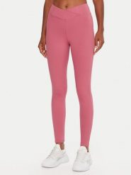 Reebok Legginsy Harlow Lux RK25183CCW Różowy Slim Fit. Czerwone legginsy sportowe damskie Reebok, s, bez wzorów, z syntetyku, na fitness i siłownię. Za 199.99 zł.