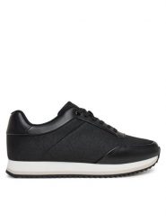Calvin Klein Sneakersy Runner Lace Up - Jacq HW0HW02413 Czarny. Czarne obuwie sportowe damskie Calvin Klein, z materiału, bez zapięcia. Za 359.99 zł.