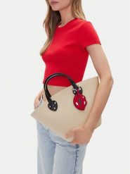 DeeZee Torebka GL22689 Beżowy. Brązowe torebki klasyczne damskie DeeZee, z materiału, bez dodatków. Za 149.99 zł.