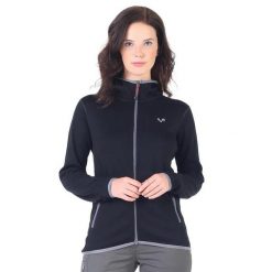 Damska bluza rozpinana z kapturem 100% Merino - Marin/Woolona. Czarne bluzy damskie WOOLONA, m, bez wzorów, z kapturem. W wyprzedaży za 540.00 zł.