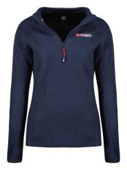 Geographical Norway Bluza polarowa "Tug" w kolorze granatowym rozmiar: L. Niebieskie bluzy damskie Geographical Norway, l, bez wzorów, z polaru, bez kaptura. Za 74.63 zł.