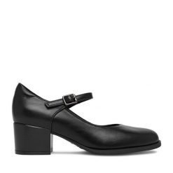 Czółenka Go Soft. Czarne czółenka damskie GO SOFT, bez wzorów, bez obcasa. Za 149.99 zł.