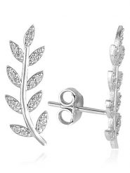 Heliophilia Srebrne kolczyki-wkrętki rozmiar: onesize. Szare kolczyki damskie Heliophilia, srebrne. Za 65.99 zł.