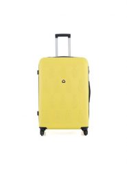 Semi Line Walizka duża T5571-6 Żółty. Żółte walizki Semi-line, bez wzorów, z tworzywa sztucznego, duże. Za 249.99 zł.