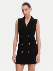 French Connection Sukienka koktajlowa 71PZC Czarny Regular Fit. Czarne sukienki damskie French Connection, bez wzorów, z syntetyku, wizytowe, bez ramiączek. Za 379.99 zł.