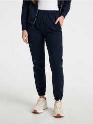 Spodnie dresowe jogger - granatowy. Niebieskie spodnie sportowe damskie Sinsay, l, bez wzorów, z dresówki. Za 29.99 zł.